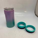 Purple to Teal Brumate Insulated Can Holder 12oz 16oz