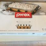 New pyrex glass tray and server