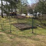Enamel coated steel posts and fencing