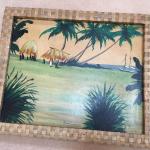 Vintage painted tray