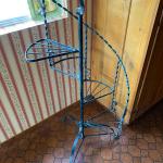 Midcentury Wrought Iron Spiral 4 Step Plant Stand