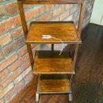 Vintage Arts and Crafts Midcentury 3 Tier Wooden Shelves