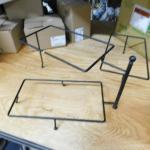 Set of Three Wire Triple Plate Tabletop Display Stands (See all Pictures)