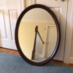 LOT 178M: HENKEL HARRIS,  Wooden Oval Mirror