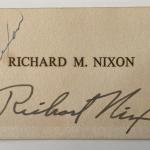 Pat Nixon original signature 