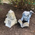 LOT 162M: Reading Children Garden Statues