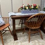Table and four Captains Chairs