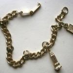 Vintage Costume Jewelry Charm Bracelet