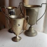 3 vintage trophies