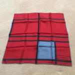 Vintage YSL geometric pattern silk scarf