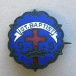 "1ST BAPTIST"  Church Religious Pin