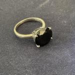 6.13 Carat Black Real Earth Mined Diamond Ring Size 7