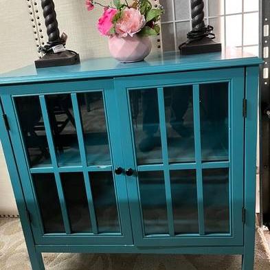 Photo of Small Teal Cabinet