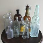 Lot of 12bvintage bottles