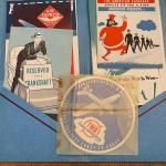 1940's TWA - American Airlines Flight / passenger brochures - Maps