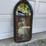 Lot 154 - Beautiful Antique Bride Portrait and Mirror !
