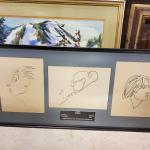 original art work, framed drawings of conductors of the Philadelphia orchestra