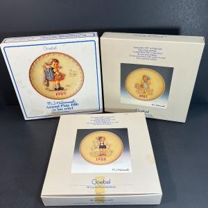 Photo of LOT:: Three Goebel Hummel Plates - 1980, 1987, 1988