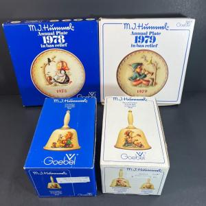 Photo of LOT 47: 1978 & 1979 Goebel Hummel Plates and Bells