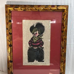 Photo of LOT 41: "Where's The Bad Guys" Framed Print, Numbered & Signed By Artist - Fried