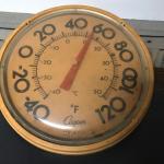 MID CENTURY COOPER WALL THERMOMETER