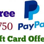 Get a $750 Paypal Gift Card! 