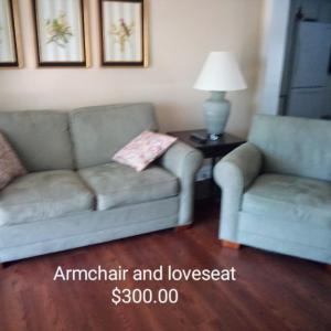Photo of Armchair and Love Seat