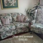 Arm chair and Love Seat set 