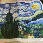 Starry Night Van Gogh Oil Painting by unknown artist