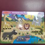 Safari wooden peg puzzle 