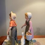 Homco Farm Boy & Girl Figurines #1415