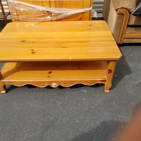 Photo of Coffee Table - Ethan Allen Solid Pine