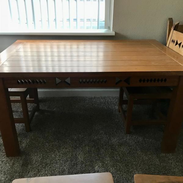 Photo of Southwest style table and 6 chairs