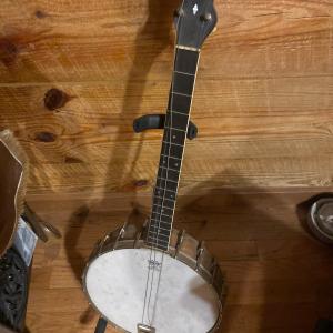 Photo of Antique 4 String Remo Weather King Banjo