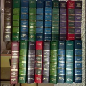 Photo of 21 Readers Digest books leather staging 