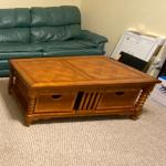 Coffee Table (wood) w/ Storage Drawers