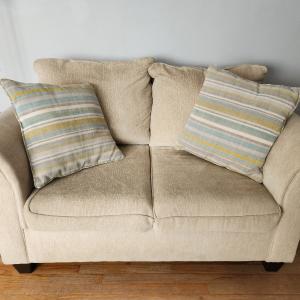 Photo of sofa and love seat for sale