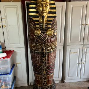 Photo of Life Size King Tut Sarcophagus Cabinet