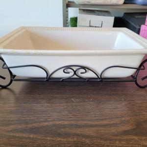 Photo of Ceramic Serving Dish with Stand