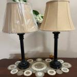 Pair of black Lamps with Shades