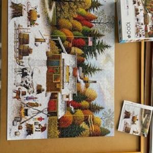 Photo of Vermont Maple Tree Tappers-Charles Wysocki 1000 pc puzzle