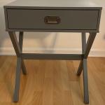 Pre-Owned Gray Nightstand/Accent Table with Drawer From Target