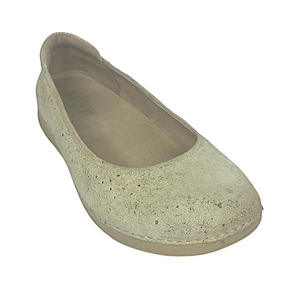 Photo of Alegria Petal Gold Flake Leather Ballet Flat 9 Medium Pre-Owned