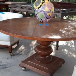 Photo of Vintage Round Wooden Games Table
