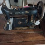 Antique Winner Sewing Machine/treadle and table