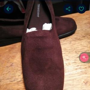 Photo of Size 11 Wide Brown Suede flat  