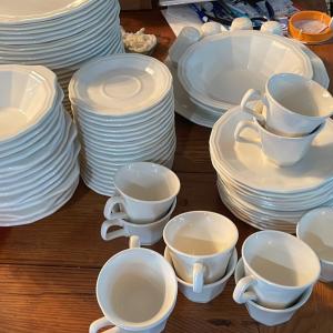 Photo of Vintage dishes over 85 pieces mostly homer laughlin
