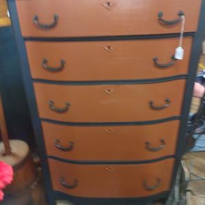 Photo of Restored solid wood dresser.