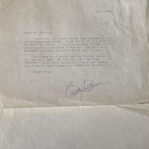 Photo of Candy Ann Brown signed letter