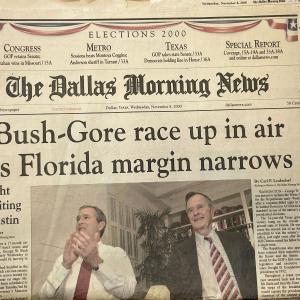 Photo of 2000 The Dallas Morning News Original Vintage Newspaper